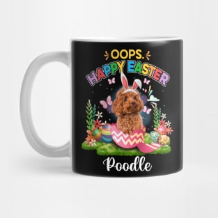 Bunny Poodle Oops Happy Easter Eggs 2024, Easter Dog Mug